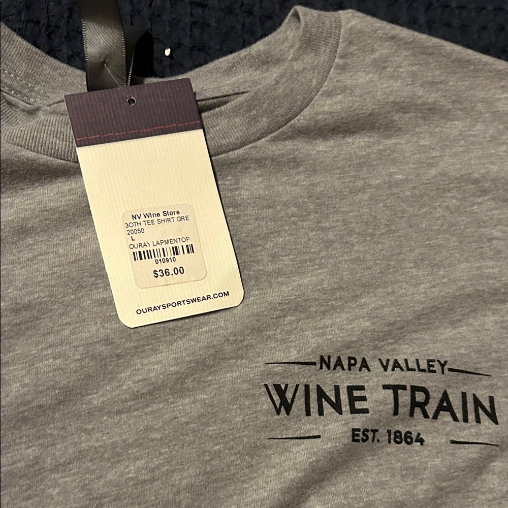 Napa Valley Wine Train Gray Men's T-Shirt
